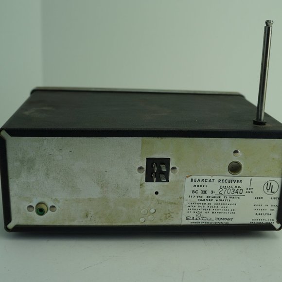 Vintage Bearcat Electra Model BC IV 4 H 8 Channel Radio Receiver Scanner - Picture 5 of 7